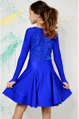 Рейтингова сукня (бейсік) для танців синя