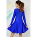 Рейтинговое платье (бейсик) для танцев синее