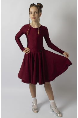 Бейсик для танцев бордовый