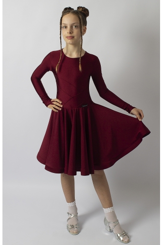 Бейсик для танців бордовий