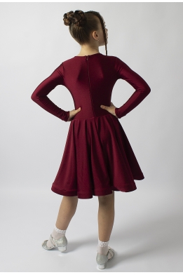 Бейсик для танцев бордовый