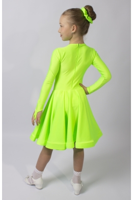 Бейсик для танцев ярко-салатовый