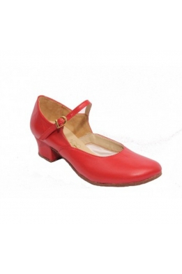Жіночі туфлі для народних танців (червоні)