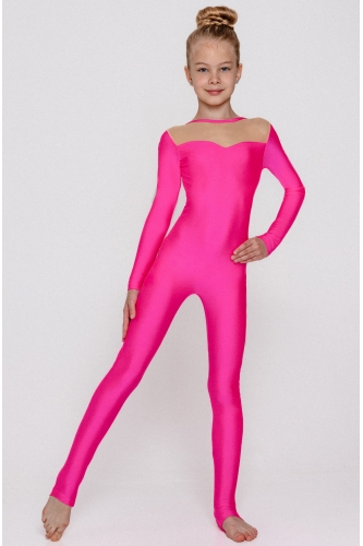 Комбинезон Katy ярко-розовый для гимнастики и акробатики Комбинезон Katy ярко-розовый для гимнастики и акробатики