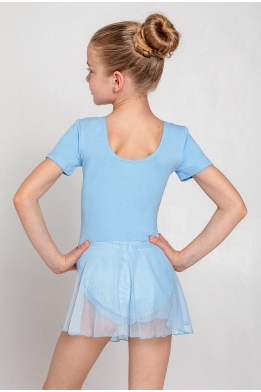 Купальник зі спідницею-хітон блакитний